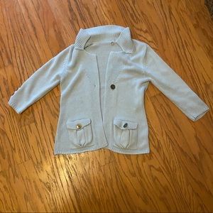 One Girl Who Women’s Sweater Cardigan Light Blue M